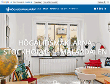 Tablet Screenshot of hogalidsmaklarna.se